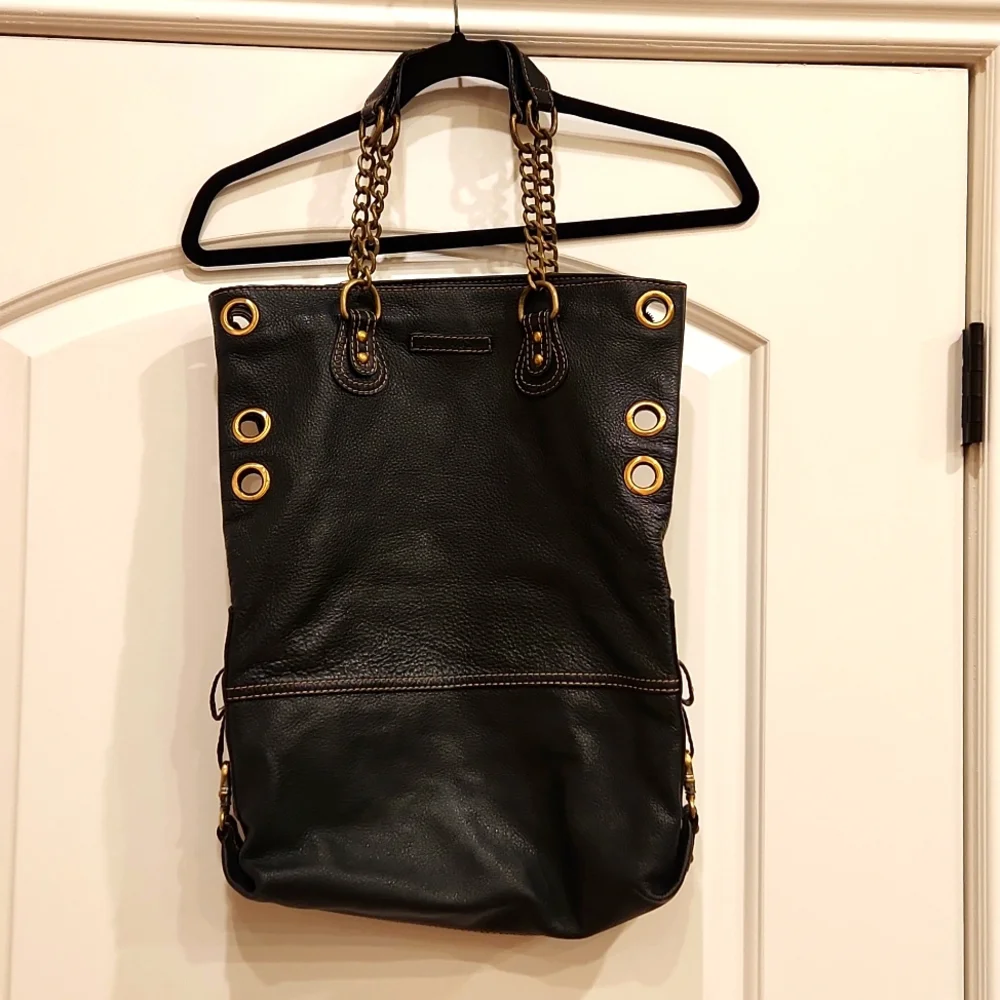 BCBGMaxAzria black leather